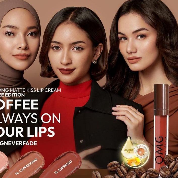 ュ [TERMURAH] LIPSTIK MATTE OMG OH MY GLAM NO TRANSFER WATERPROOF TAHAN LAMA ㊛