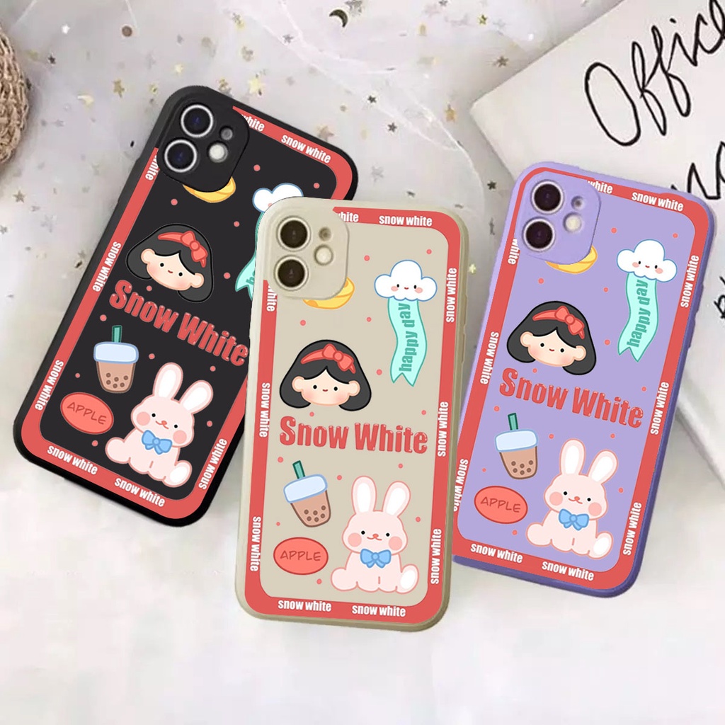 DC CASE IPHONE 6 / 6 PLUS / 7 / 7 PRO / 8 / 8 PRO / 11 / XR NEW CASE MACARON SNOW WHITE