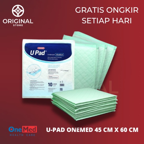 Underpad Dr. J Perlak Alas Popok 60 x 90 cm Onemed Isi 10 Lembar