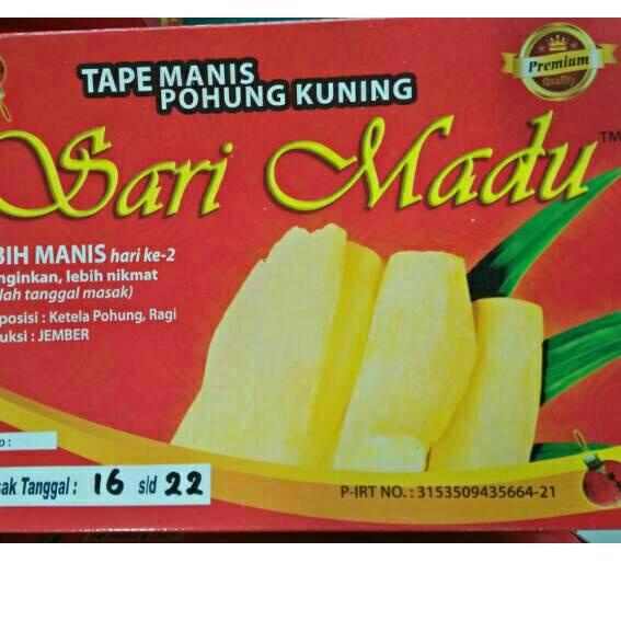 

ョ Tape Sari Madu 600g Jember ㅚ