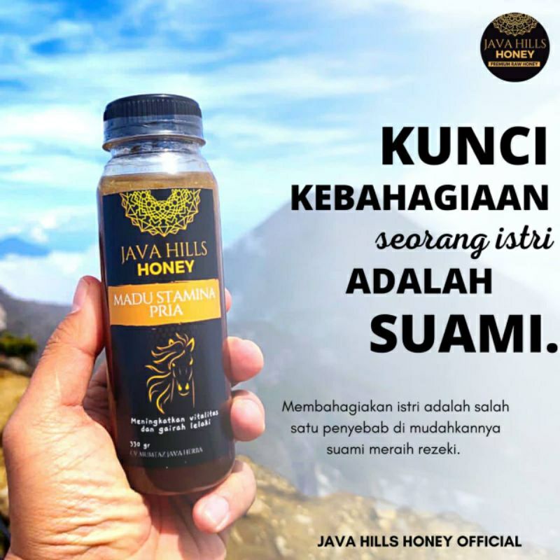 

MADU STAMINA PRIA 330GR || MADU HERBAL JAVAHILLS HONEY