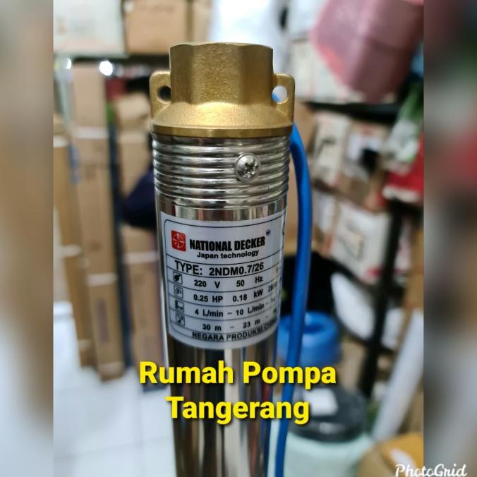 Pompa Air Satelit National Deker 0.25Hp 2" Plus Kabel