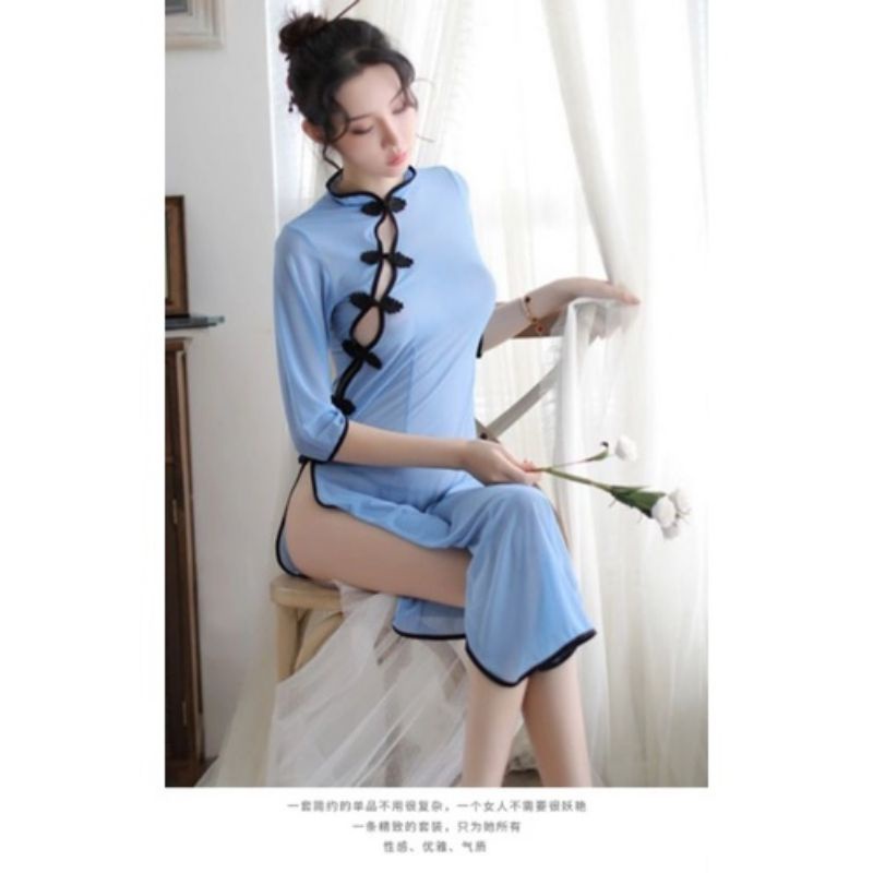 Cheongsam Jibao China Dress Tradisional Vintage Lingerie Cosplay Panjang