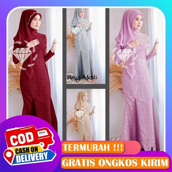 Baju Muslim Wanita Laura Dres Gamis Ceruty Motif Bunga Gamis Jumbo Wanita Terbaru Baju Gamis Pesta K