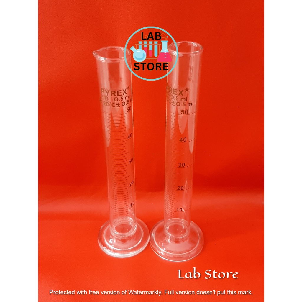 Gelas Ukur / Gelas Ukur 50ml / Measuring Cylinder 50ml PYREX / Tabung Ukur 50ML PYREX