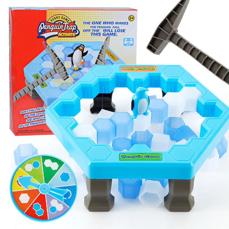 Ukuran Besar Lucu Pinguin Trap Board Game Dont Break The Ice Game Mainan Untuk Anak Dewasa Interaktif Natal Ulang Tahun Party Game Toys