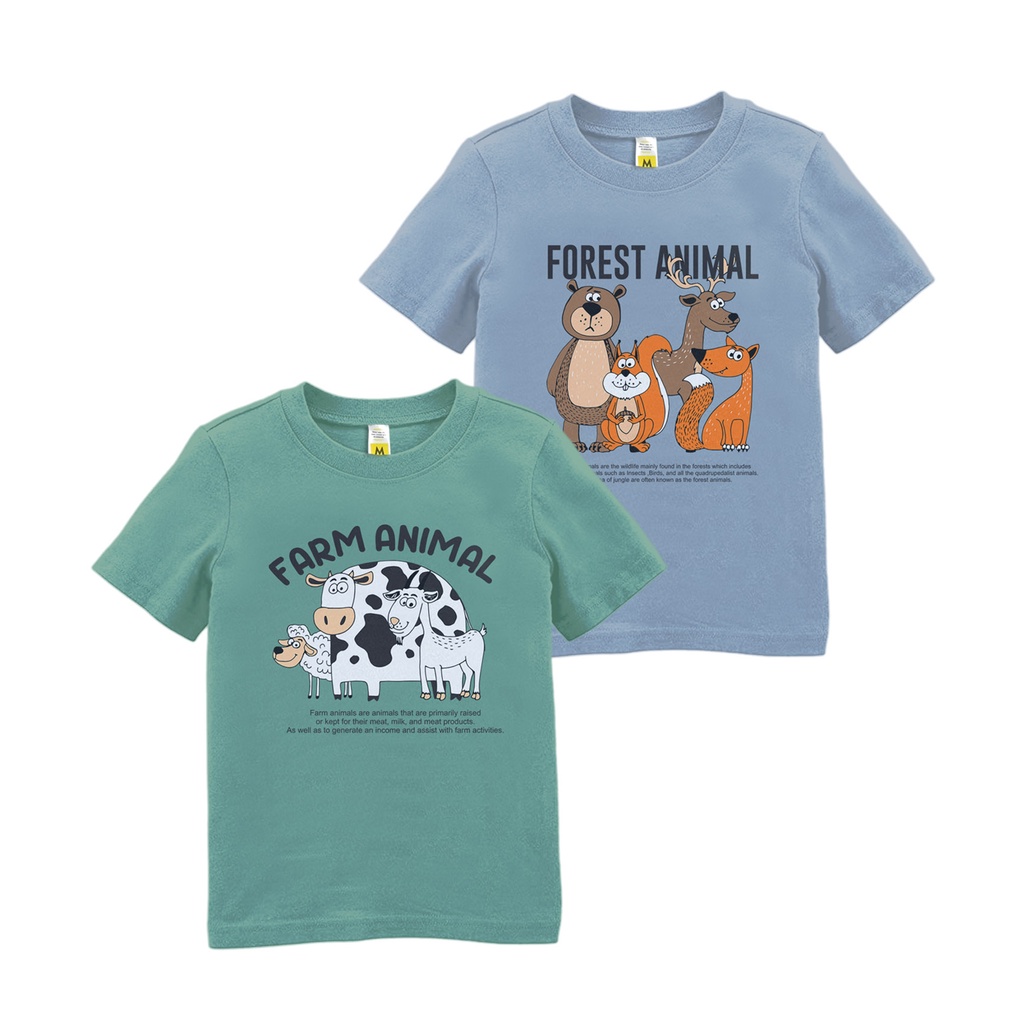 KAOS ANAK ANIMALS PEDIA  1 - 10 T