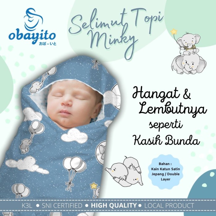 Obayito Selimut Topi Minky