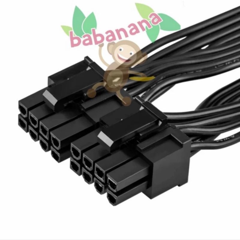 kabel splitter pcie 8 pin to dual 6+2 pin cabang power vga mining gpu pci-e high quality premium