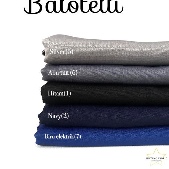 Promo Bahan Bintang Fabric Kain Baloteli Polosan 1 meter