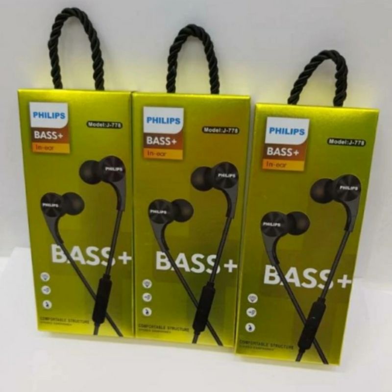 [COD] HEADSEAT HANDSFREE EARPHONE HEADSET HEDSET PHILIP PHILIPS BASS + MODEL J-778