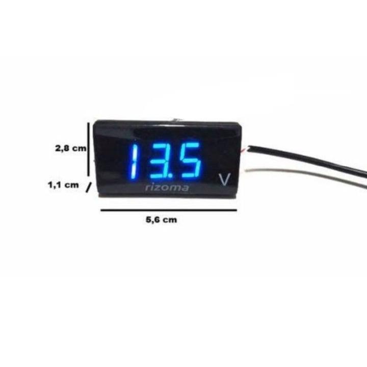 Restock Voltmeter Aki Digital /Voltmeter Pengukur Aki Digital Rizoma Original Universal Motor