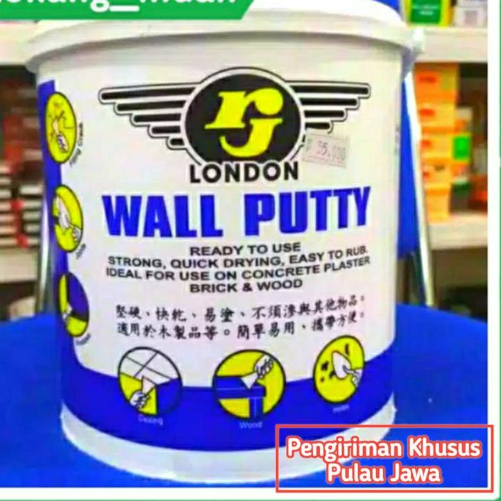 Jual Segera Dapatkan Wall Putty Rj London Kg Plamir Tembok Dempul