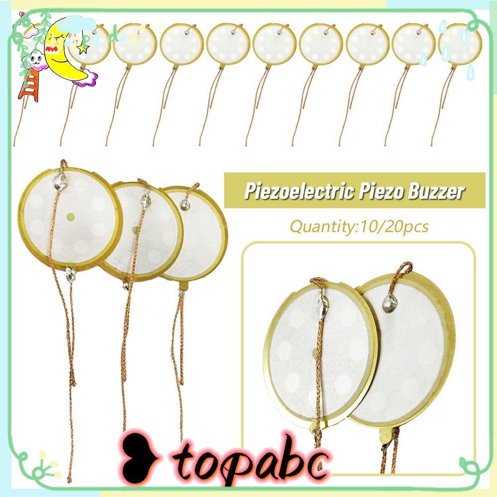 Top 10/20pcs Buzzer Kualitas Tinggi Aksesoris Alarm Maling Piring Wafer Keramik