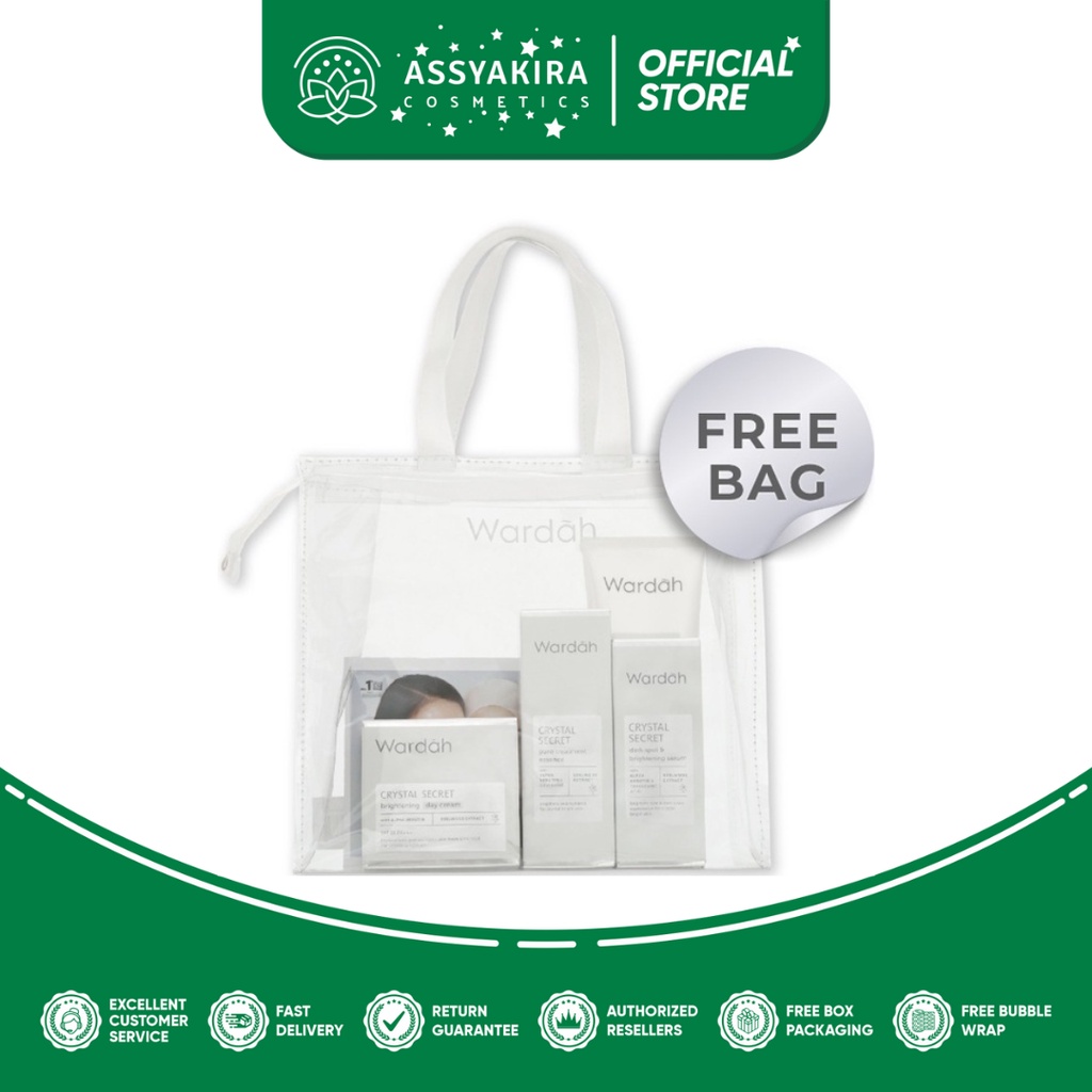 Wardah Crystal Secret Package FREE Totebag - Paket Kulit Cerah