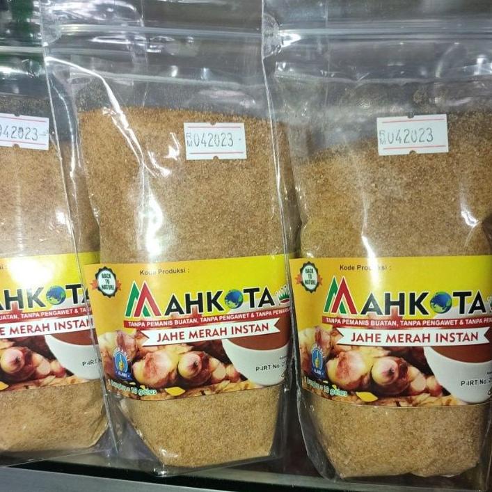 

ま JAHE MERAH instant MAHKOTA ➡