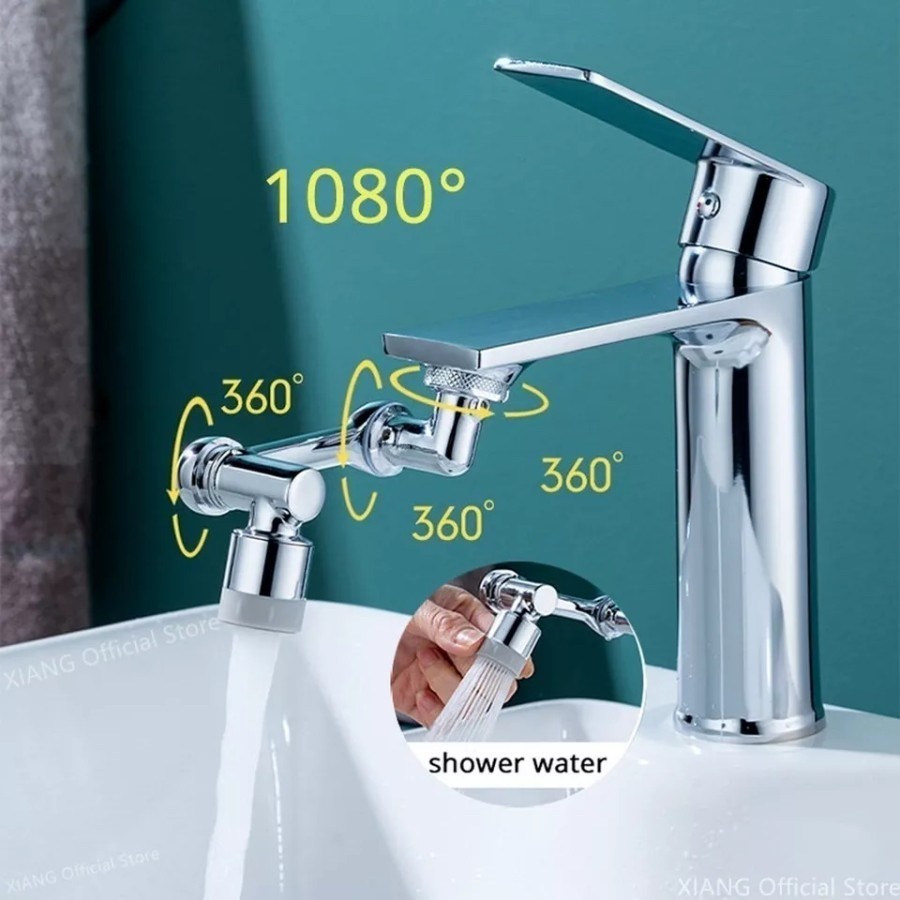 Sambungan Kepala Keran Splash Faucet Filter 360° Kran Washtafel