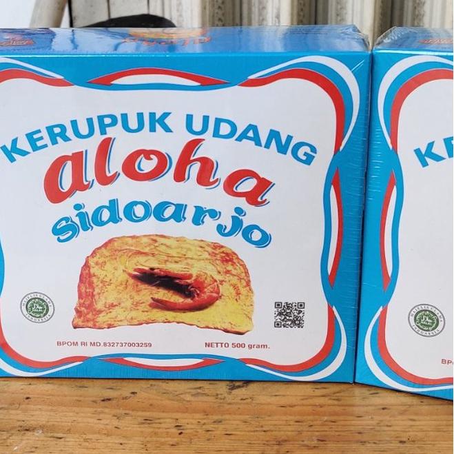 

Banyak Peminat Kerupuk Udang ALOHA Sidoarjo 500gr Super Extra Biru BOX 66R#