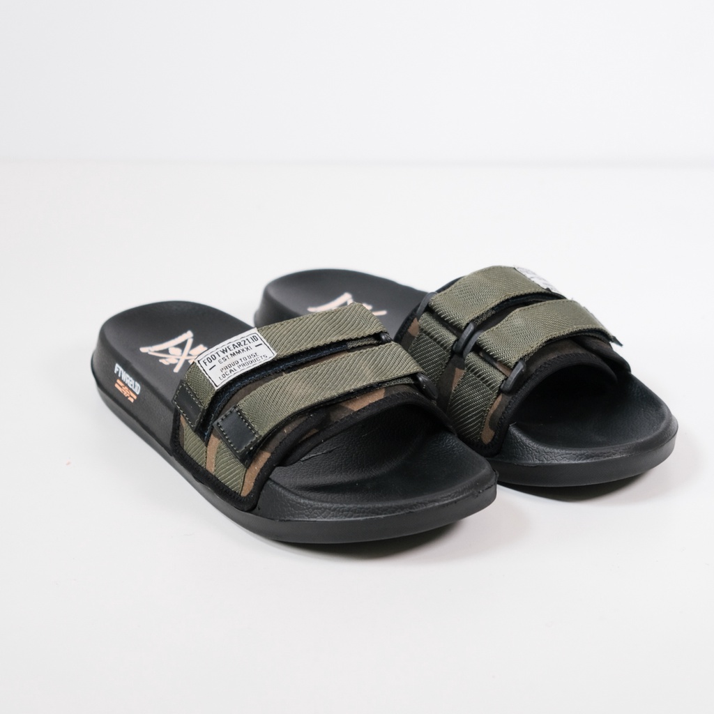 Footwear21.Id  -  Freddo Full Black | Freddo Full White | Freddo Army Black | Slippers | Sandal Pria | Slide Slip on | Sendal Anti Licin Ringan Selop  | Sandal Murah