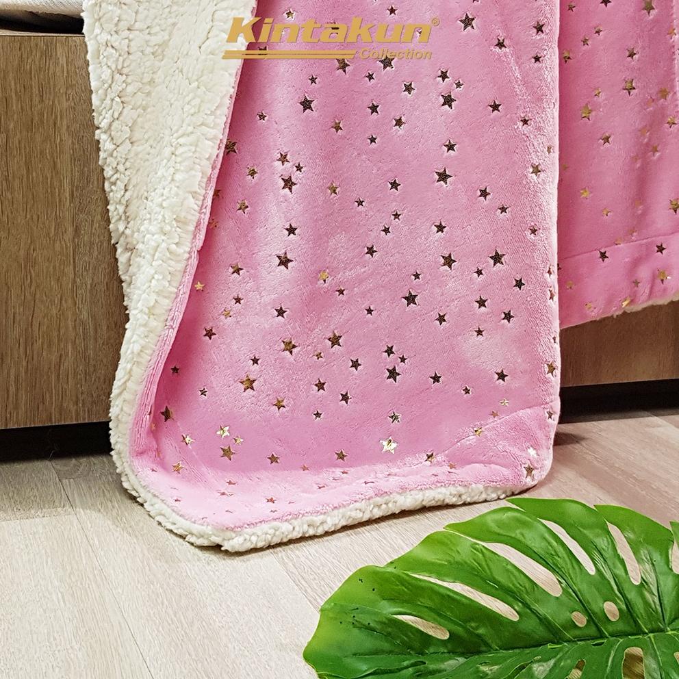 "WNS.10De22ᴴ" Kintakun Sherpa Foil Selimut Bayi 76 x 102 cm