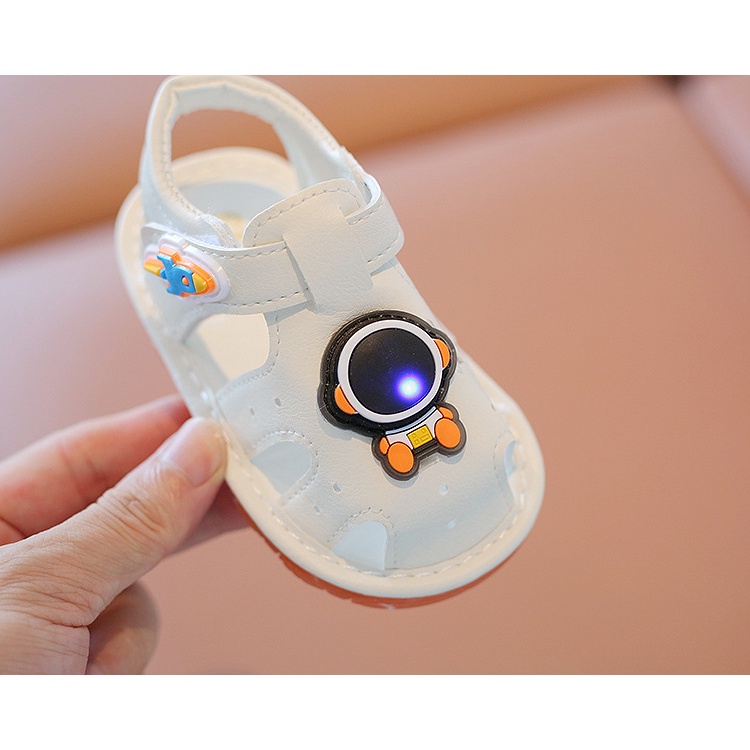 babyfit sepatu anak lampu led citcit Astronot baby kids shoes import ty-0619r