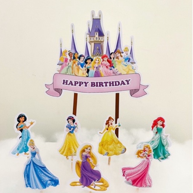 TOPPER PRINCESS 001 / CAKE TOPPER PRINCESS DISNEY 001 / TOPPER KUE PRINCESS 001 / HIASAN KUE PRINCES