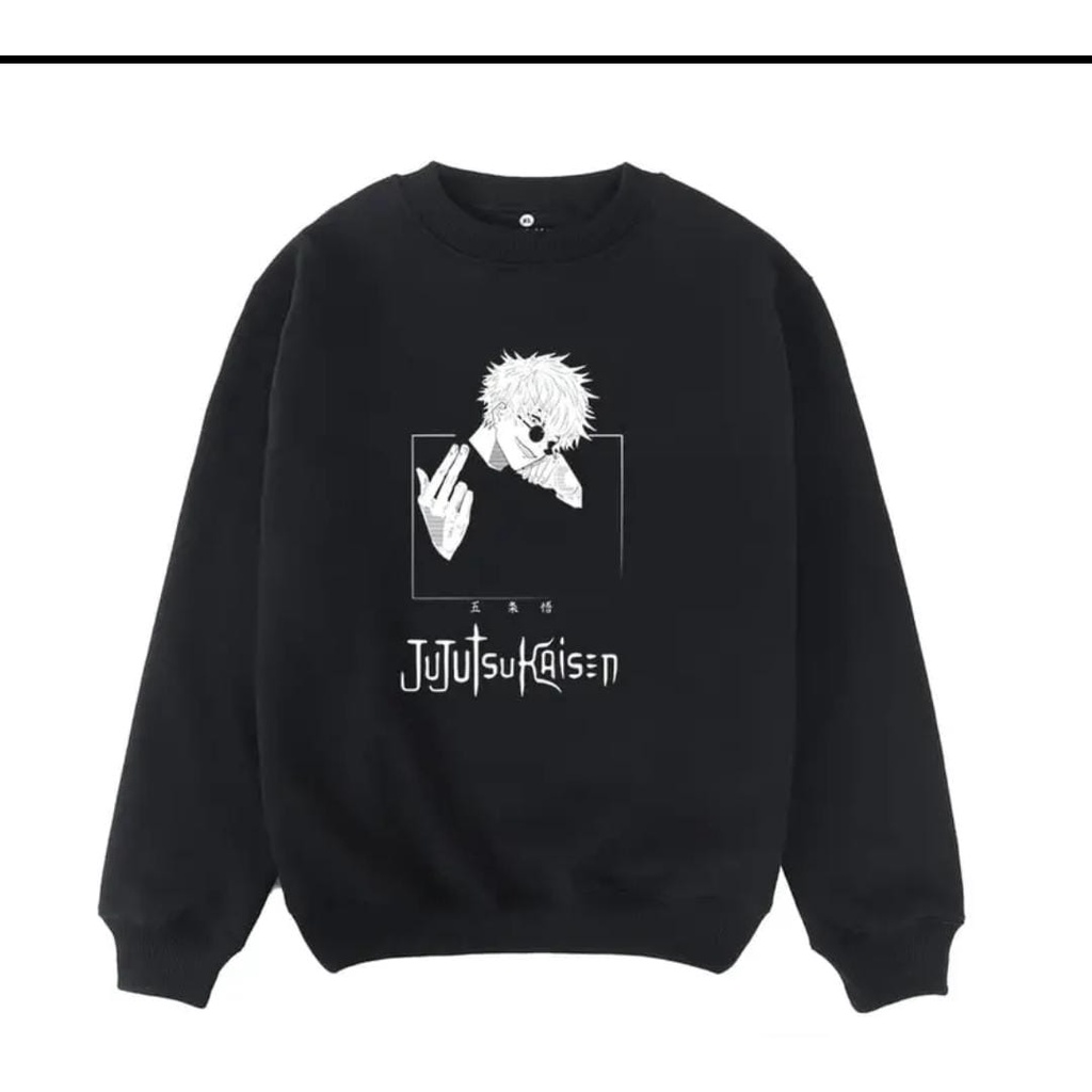 ANIME SWEATER UNISEX OVERSIZE JUJUTSU KAISEN / CREWNECK UNISEX PREMIUM SIZE M TO XXL FLEECE TEBAL HALUS TERBARU'