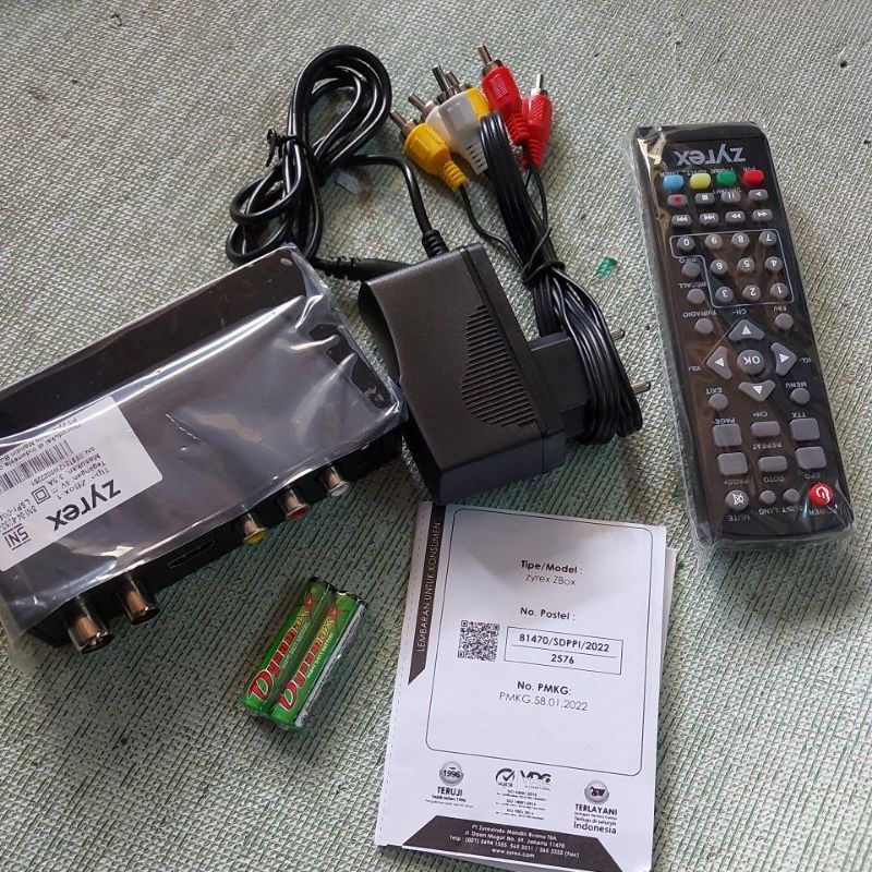 set top box zyrex dv3 T2 baru