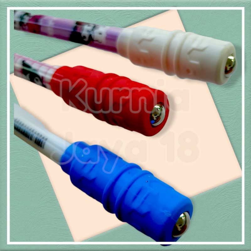 [TANPA LED] Spinning pen pena plastik balance anti stress bolpoin rotating