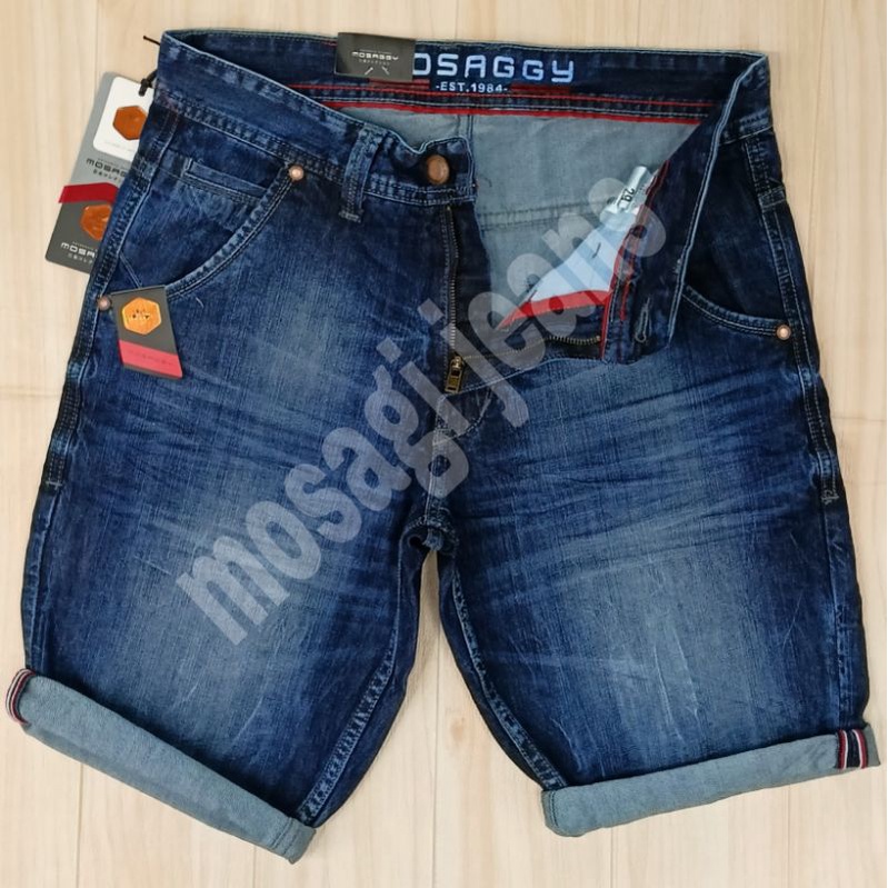 CELANA JEANS PENDEK PRIA MOSAGGY RINGKEL PREMIUM