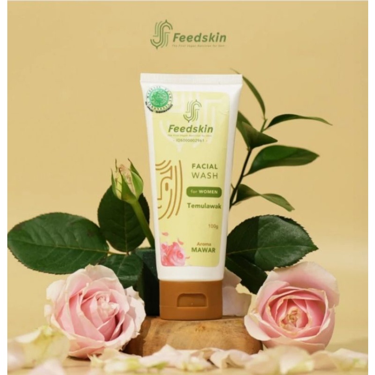 Feed Skin Facial Wash Temulawak Aroma Mawar