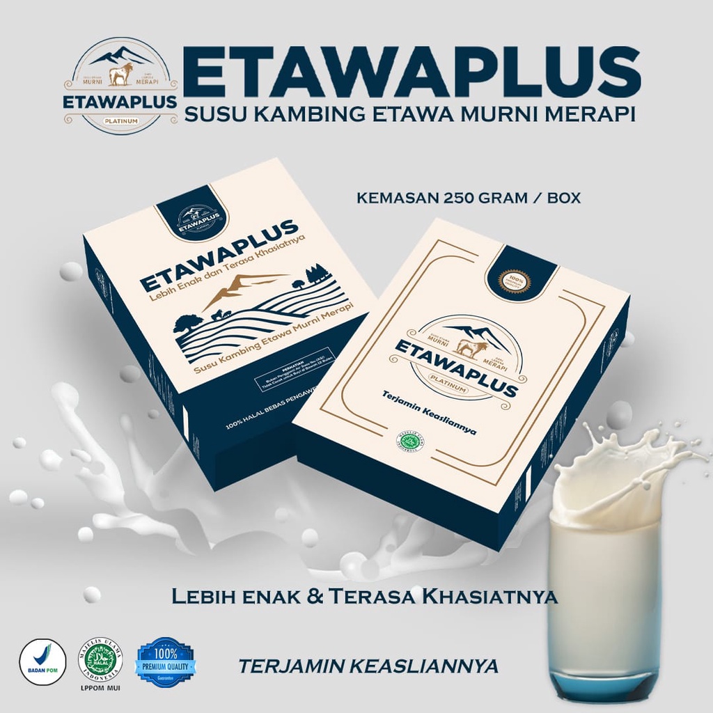 

Etawaplus Platinum Susu Kambing Etawa isi 250gram