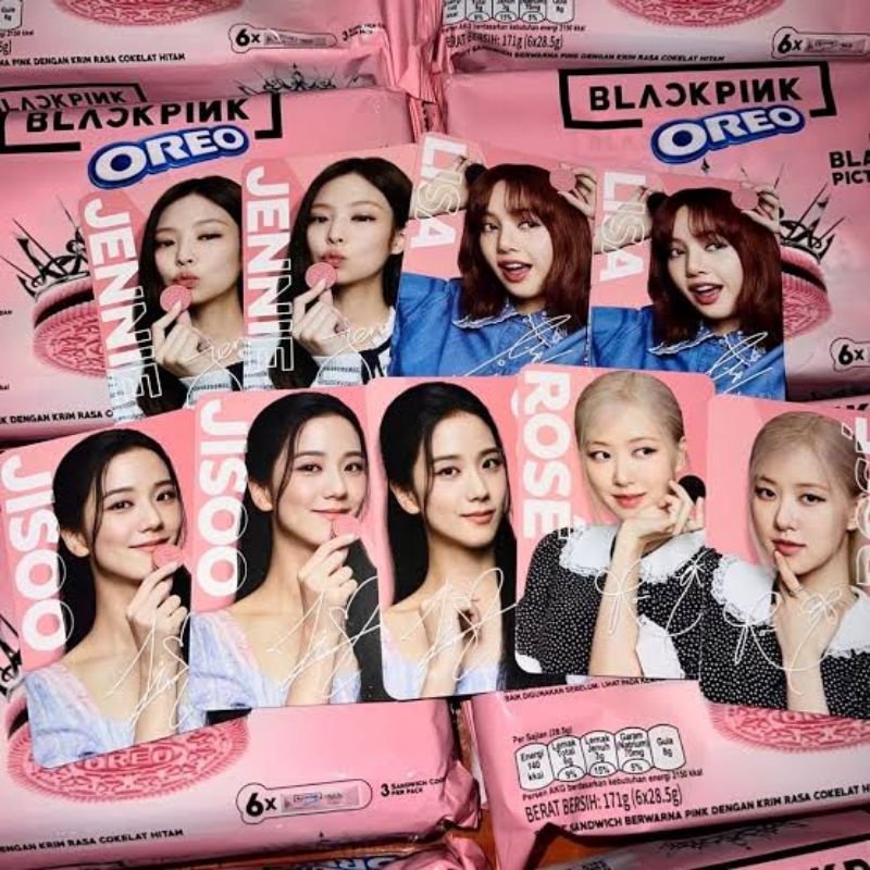 BISKUIT OREO BLACKPINK FREE PHOTOCARD photo card