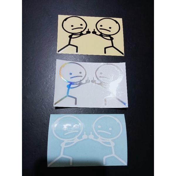 

sticker carakter berhadapan cutting