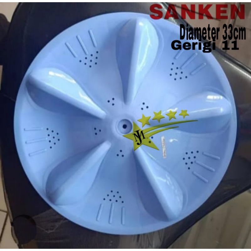 Pulsator Mesin Cuci Sanken 33cm Gigi 11