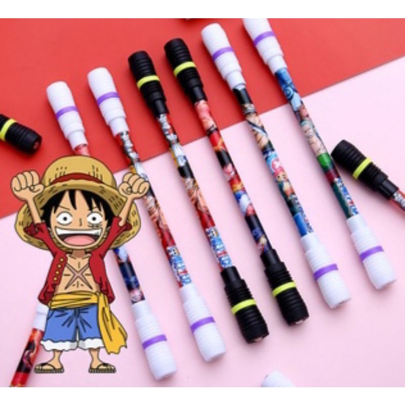 

1 Pcs Mainan Pulpen Putar Magnet Anime One Piece