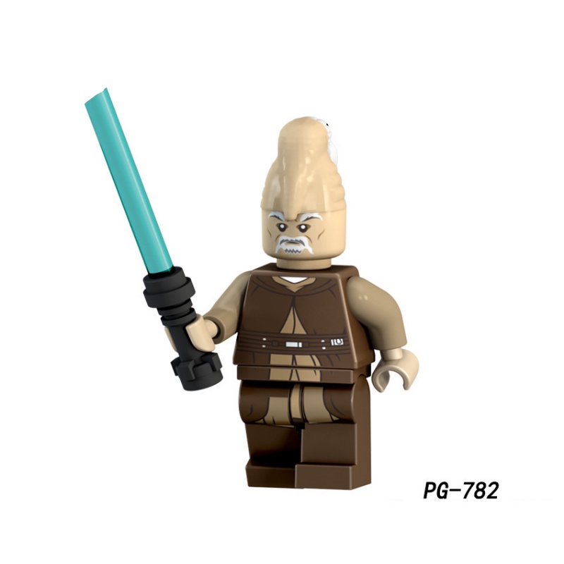 Ki-adi-mundi Minifigures Star Wars Rey Moloch Older Luke Blok Bangunan A-wing Pilot Perempuan Mini Angka Mainan