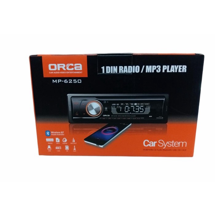Tape Mobil Single Din Usb Bluetooth Orca