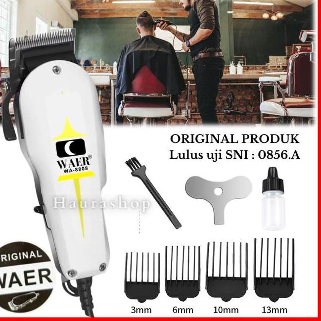 8.8 Alat Cukur Rambut Listrik Original WAER WA-8808 / Hair Clipper WAER 8808 Serupa Wahl