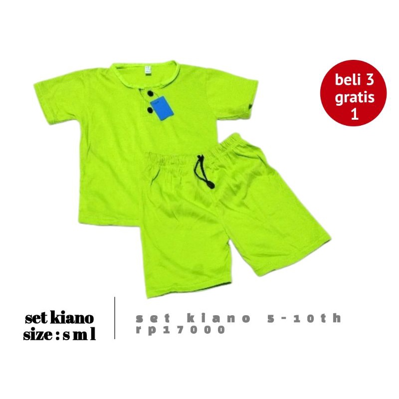 setelan kiano set kiano setelan kaos keren setelan kaos anak laki-laki