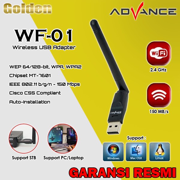 ADVANCE WF01 / WF-01 USB Dongle Wifi Wireless Usb Adapter Receiver