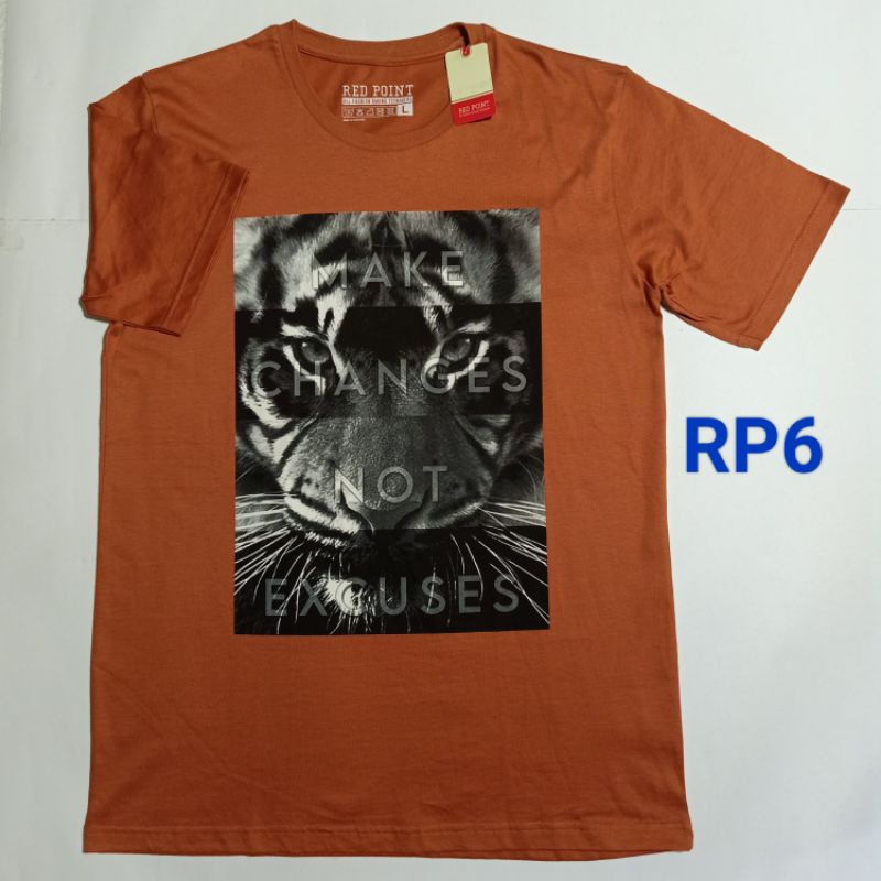 Kaos Pria T Shirt Merek Red Point Branded Original