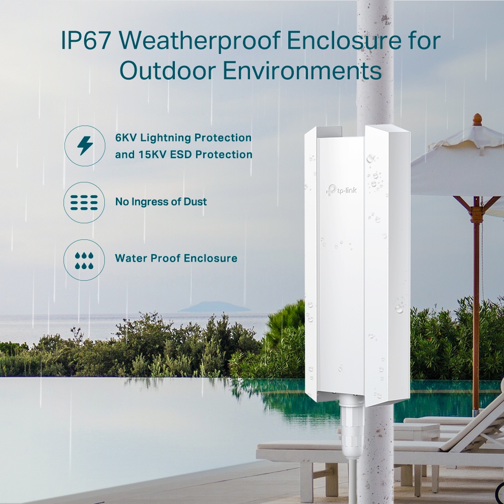 Tp-Link EAP610 Outdoor AX1800 Indoor Outdoor WiFi 6 Access Point