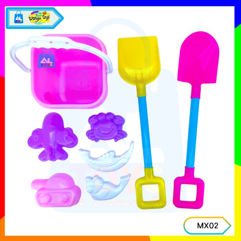 Mainan Ember Cetakan Pasir Pantai / Mainan Outdoor Beach Sand PlaySet