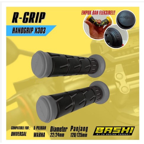 HANDGRIP BASHI R-GRIP X303  HIGHT QUALITY TPR THERMOPLASTIC RUBBER FLEKSIBLE