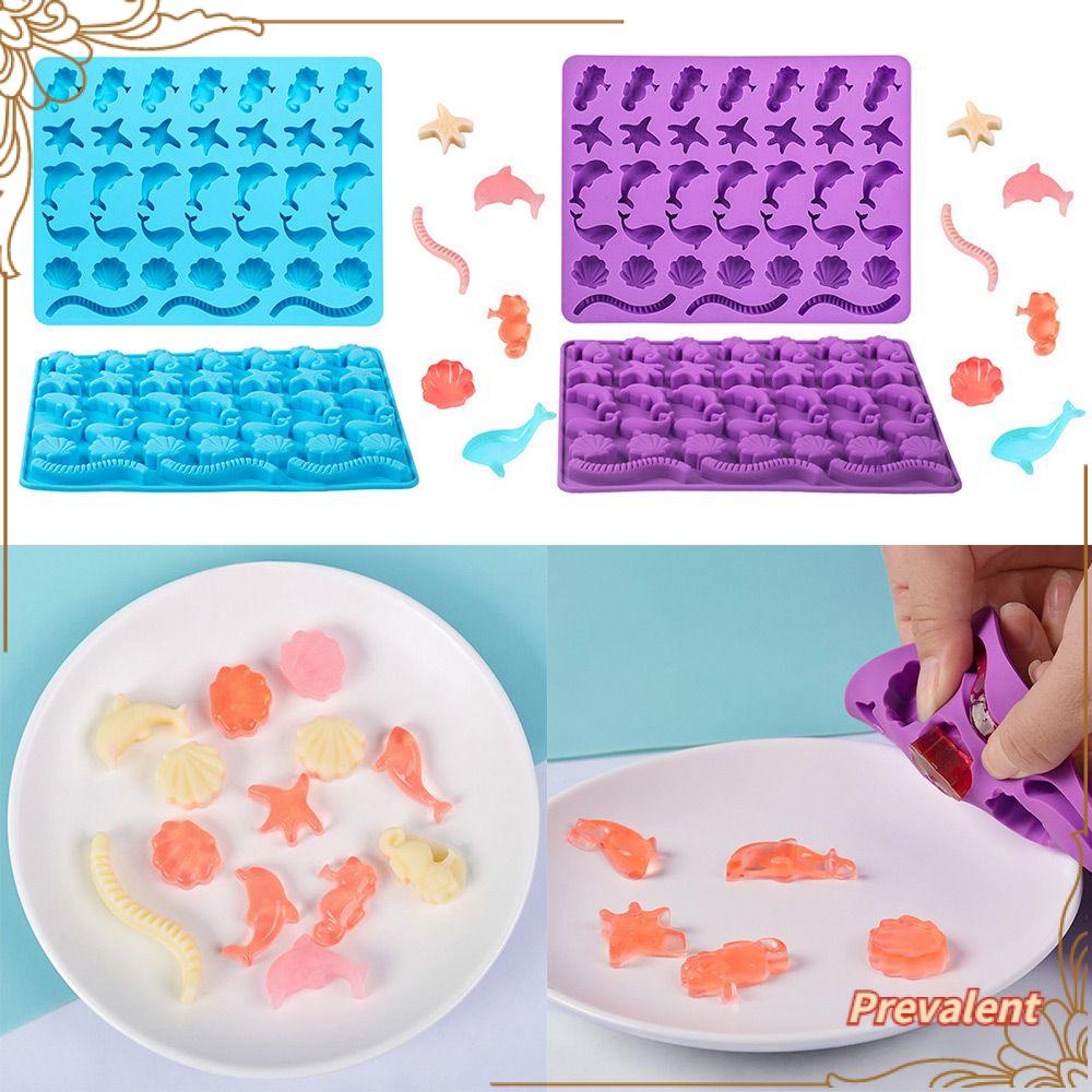 Preva Marine Life Cetakan Silikon Fondant Jelly Dekorasi Kue Drip Mold Hias Putar Gula