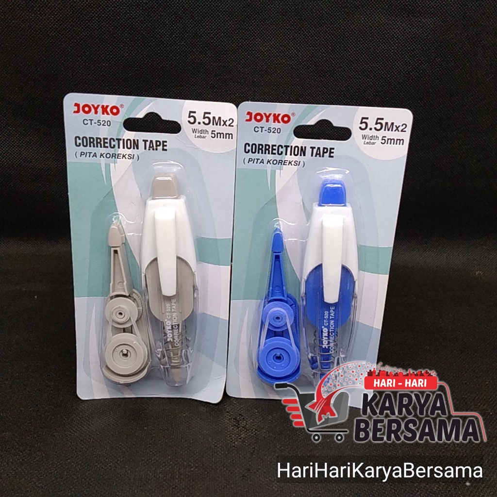 

JOYKO CORRECTION TAPE PITA KOREKSI CT-520 WARNA RANDOM