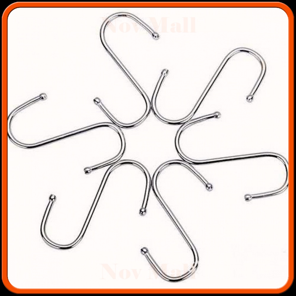 Hanger Gantungan Serbaguna Stainless Steel 10 PCS -ST214