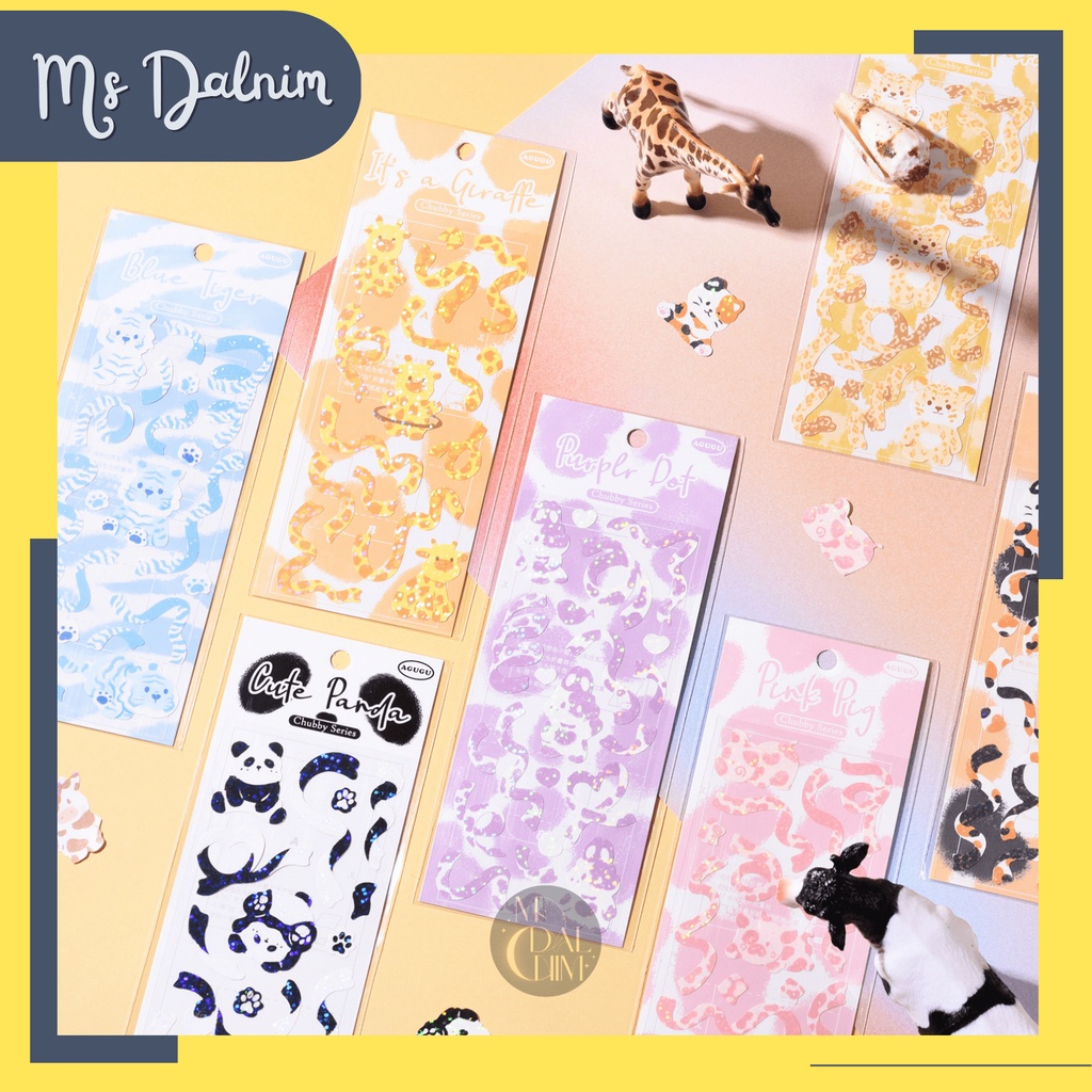 

Stiker Aesthetic Cute Animal Hewan Binatang Confetti Korea Lucu Anti Air Mengkilap Hologram Deco Sticker Gliter / Dekorasi Journal Diary Panda Jerapah Kucing Anjing Photocard Decor HP Kpop Toploader Kawaii DIY Planner Scrapbook Craft [ST60]