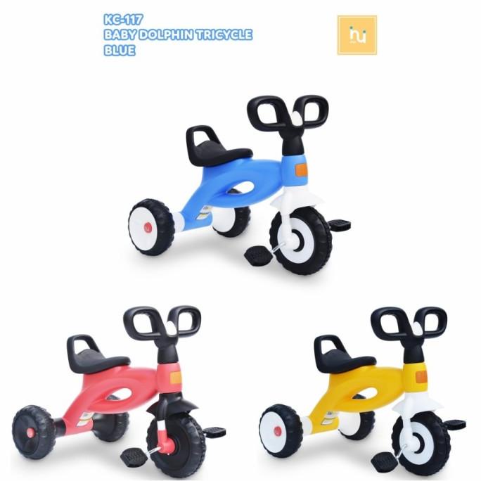 Sepeda Pedal Roda Tiga Inui Baby Dolphin Tricycle Mini Bike Gowes Anak #Original